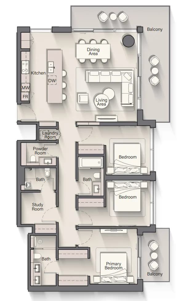 3 BR