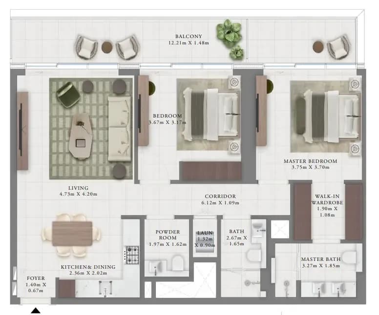 2 BR