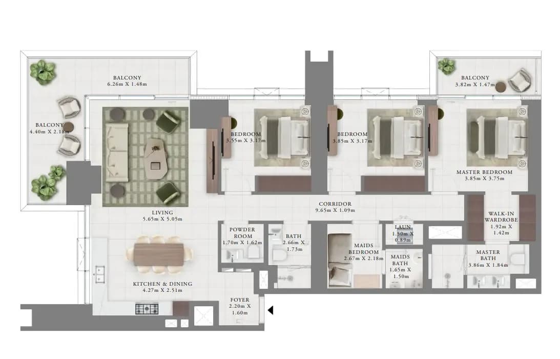 3 BR