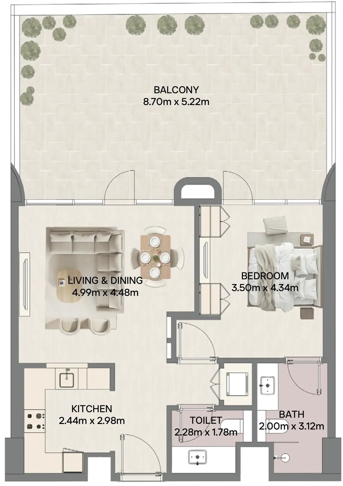 1 BR