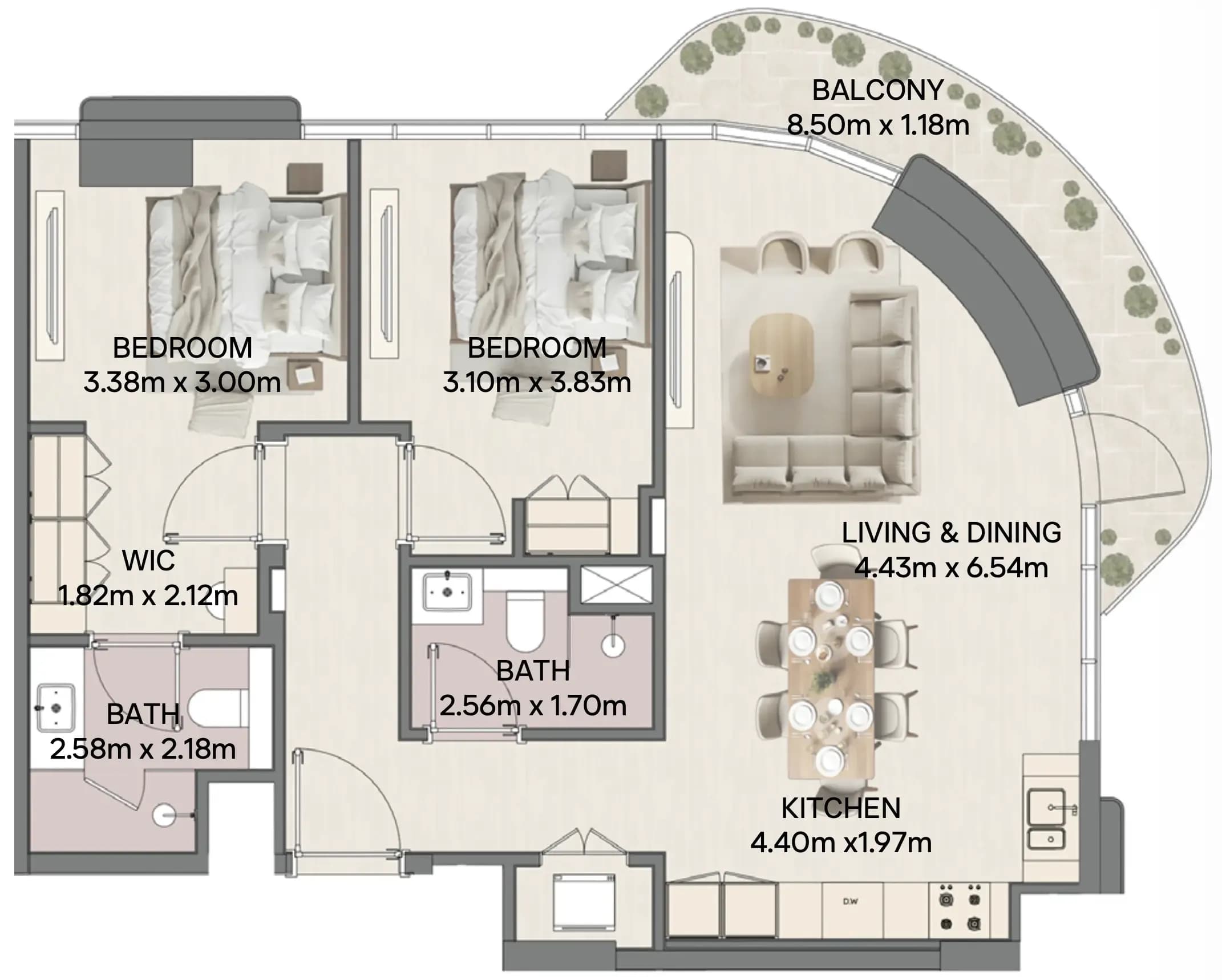 2 BR