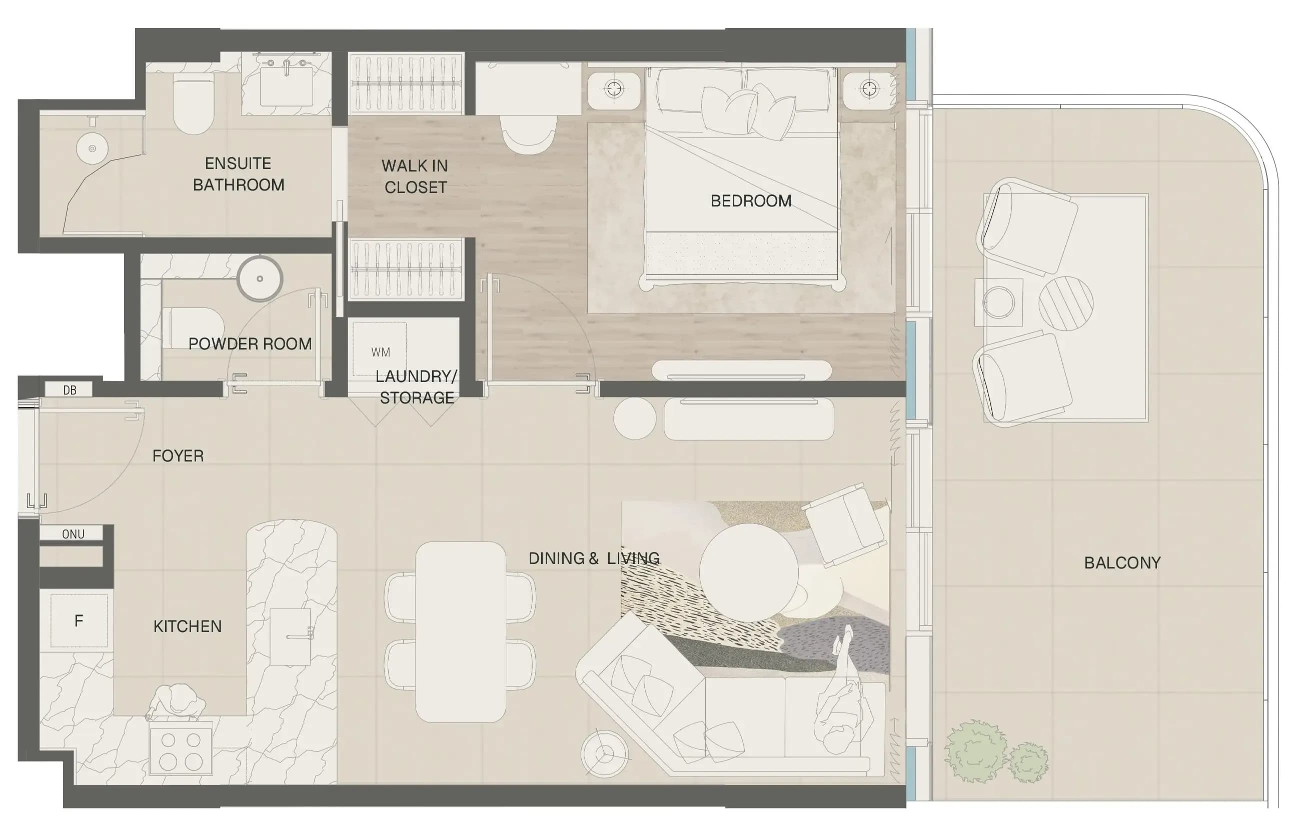 1 BR