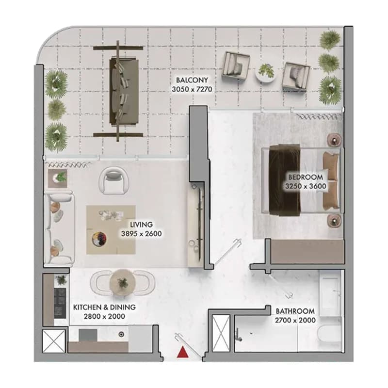 1 BR