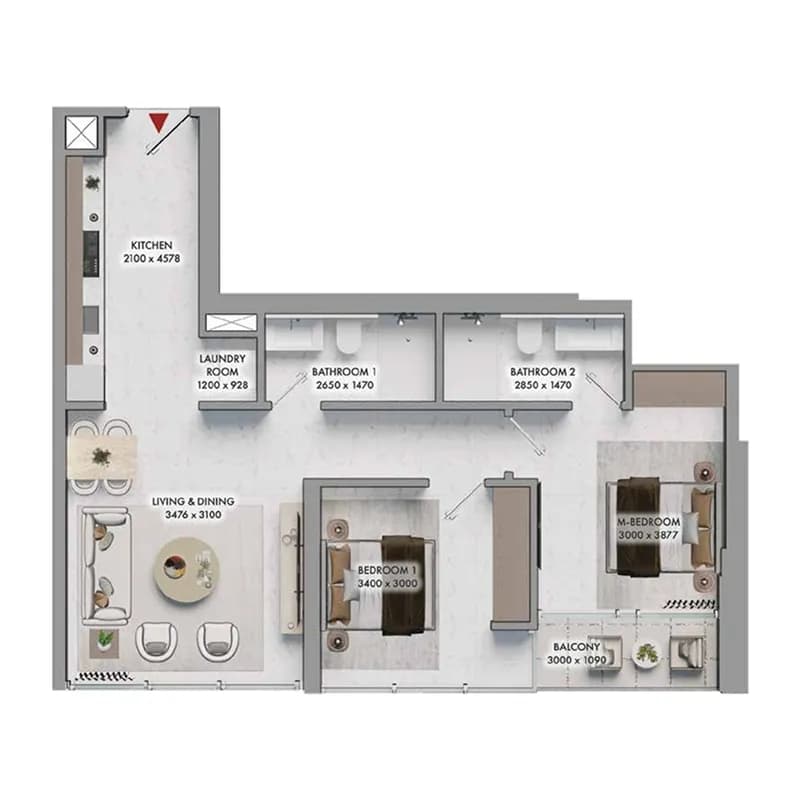 2 BR