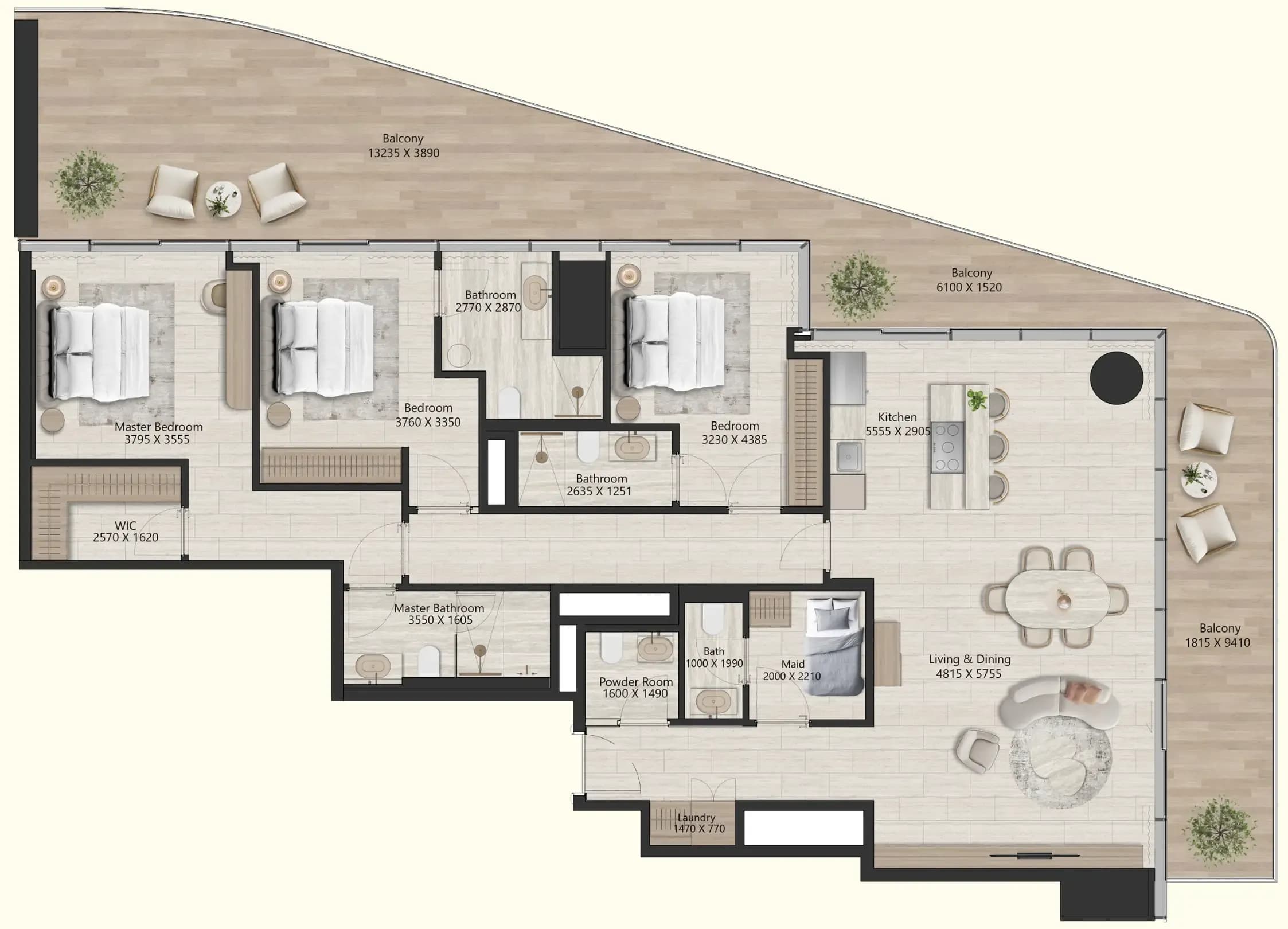 3 BR