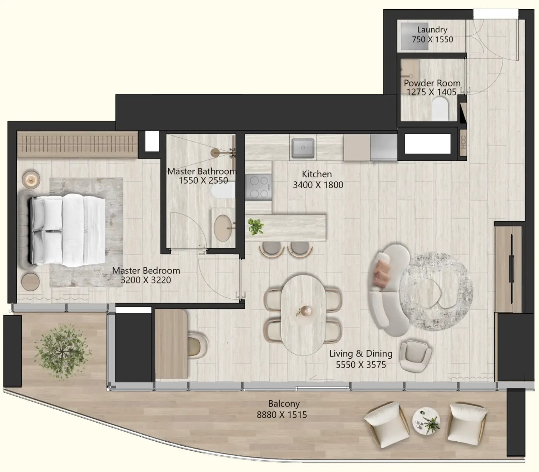 1 BR
