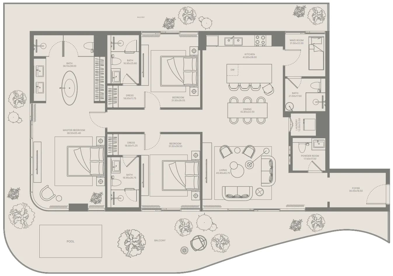 3 BR