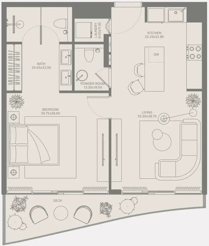 1 BR