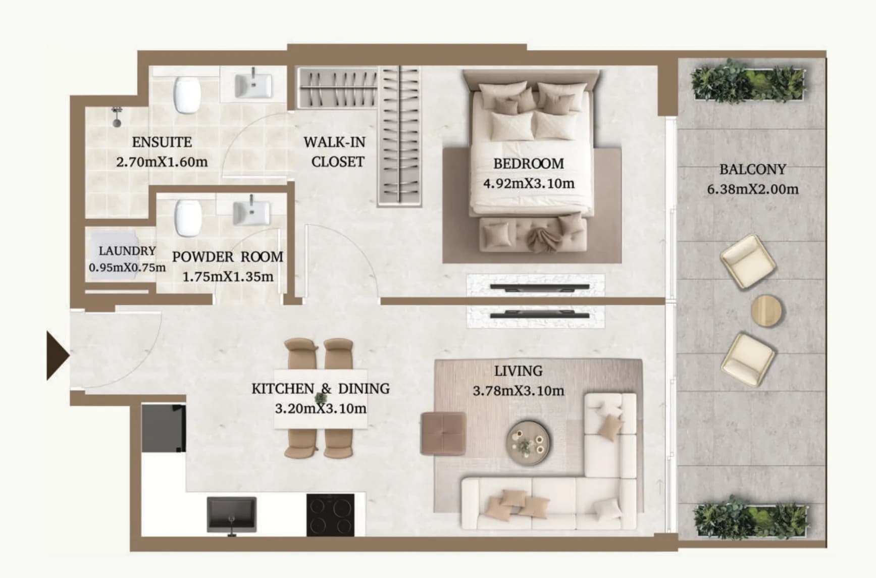 1 BR
