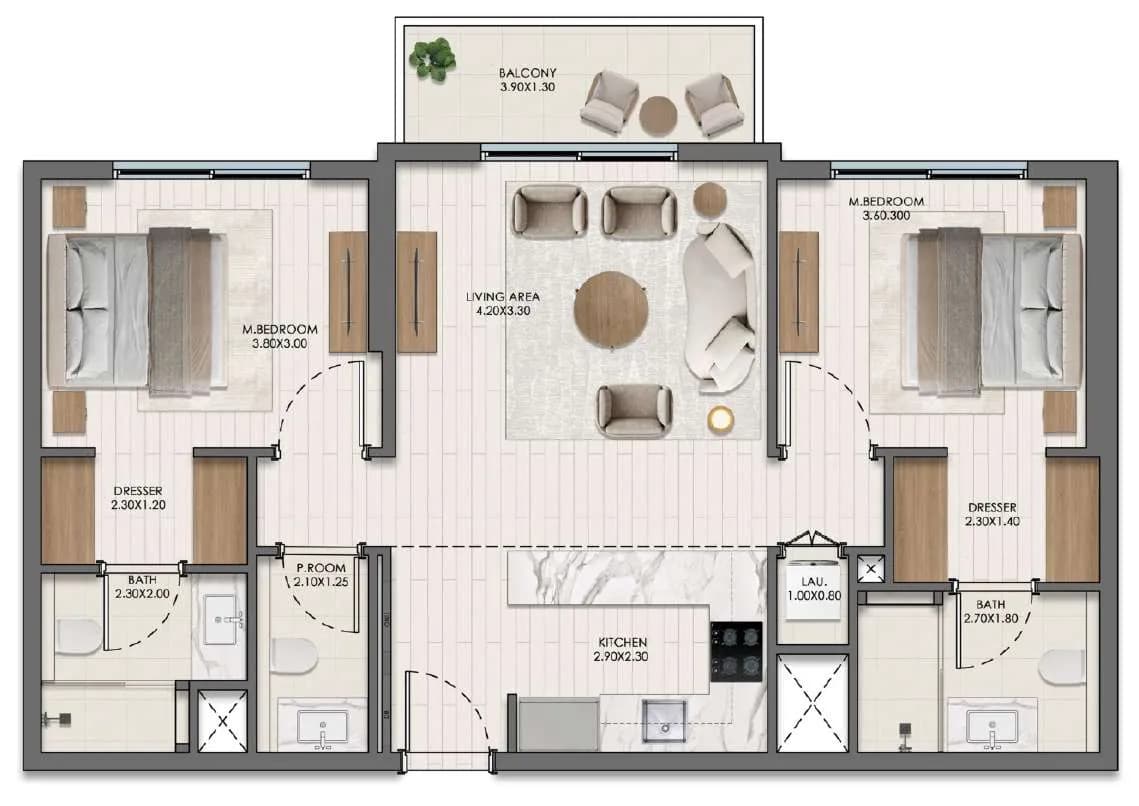 2 BR