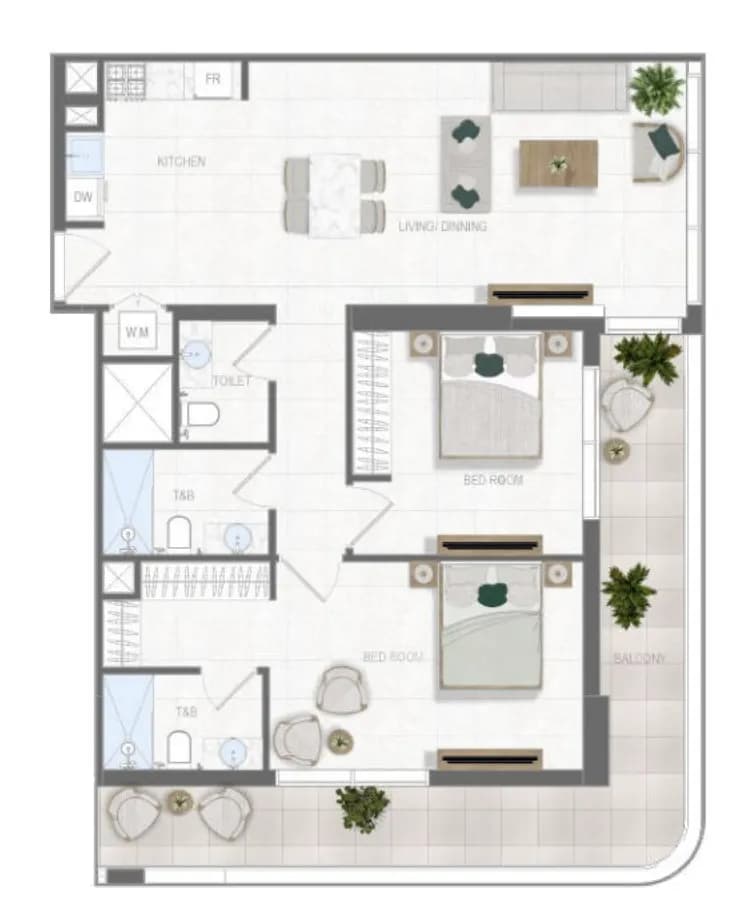2 BR