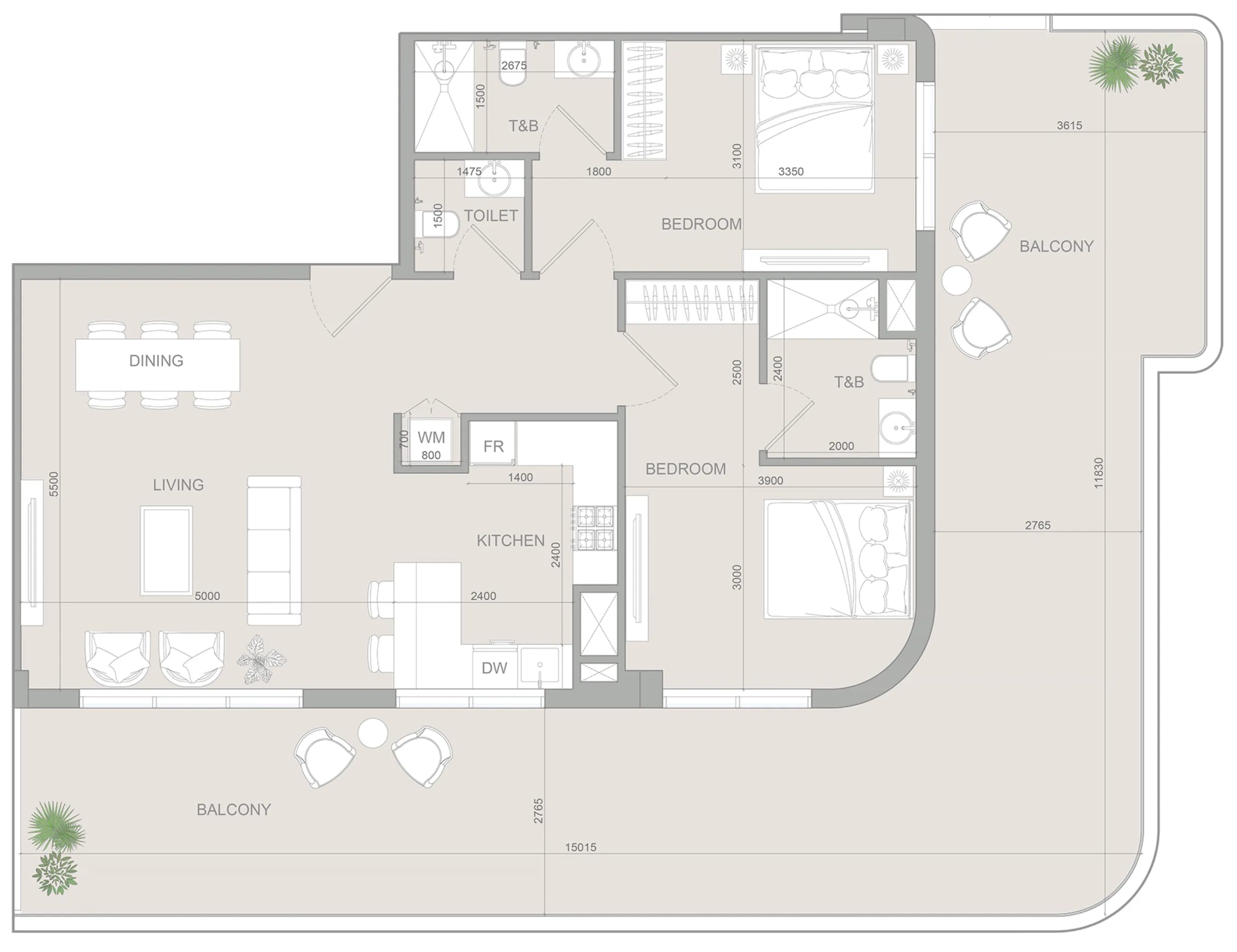 2 BR