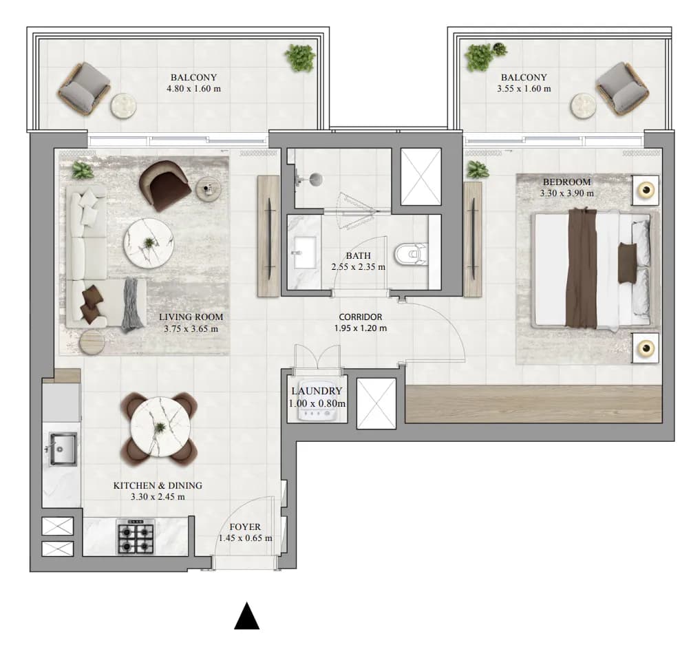 1 BR