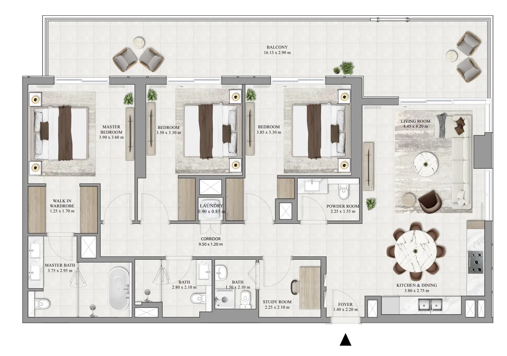 3 BR