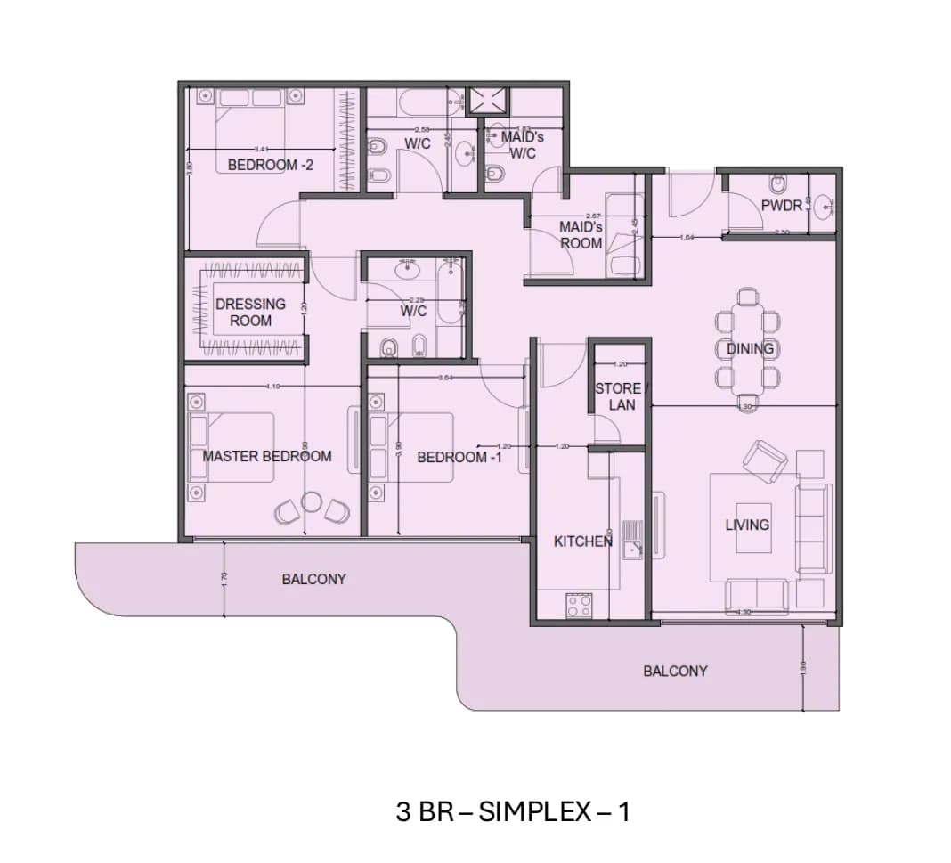 3 BR