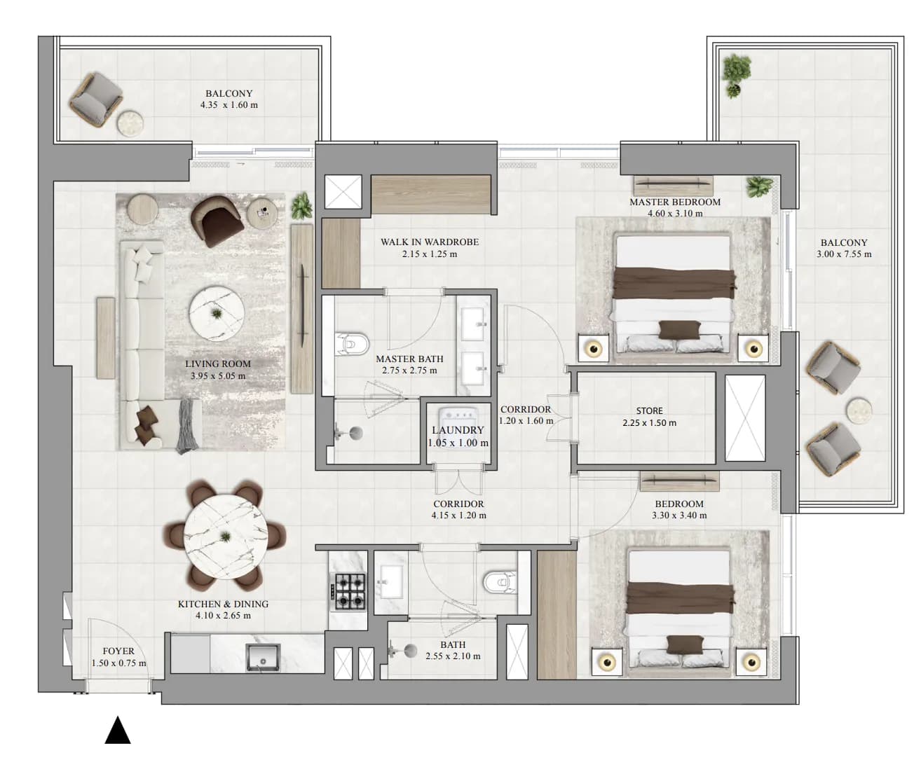 2 BR