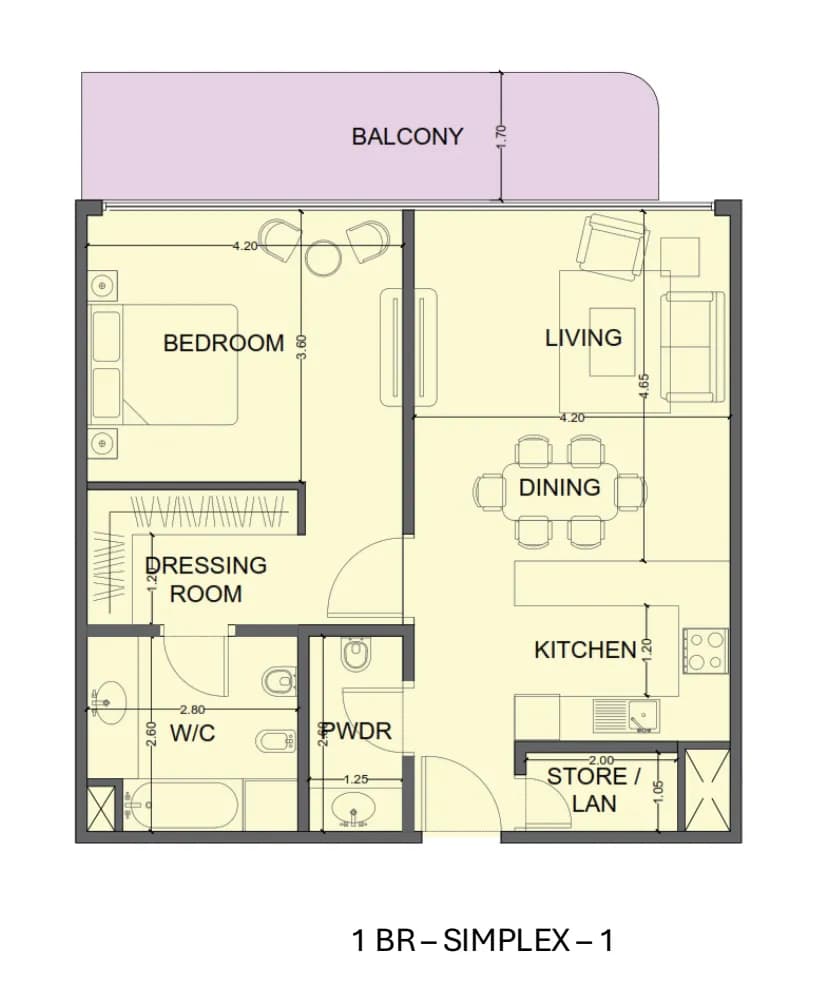 1 BR