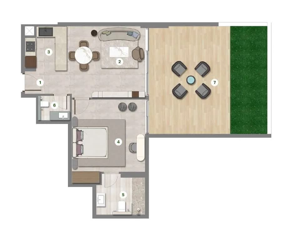 1 BR