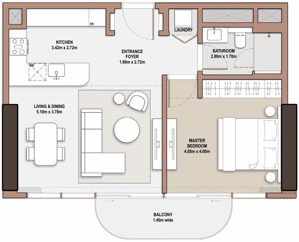 1 BR