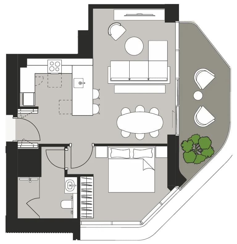 1 BR