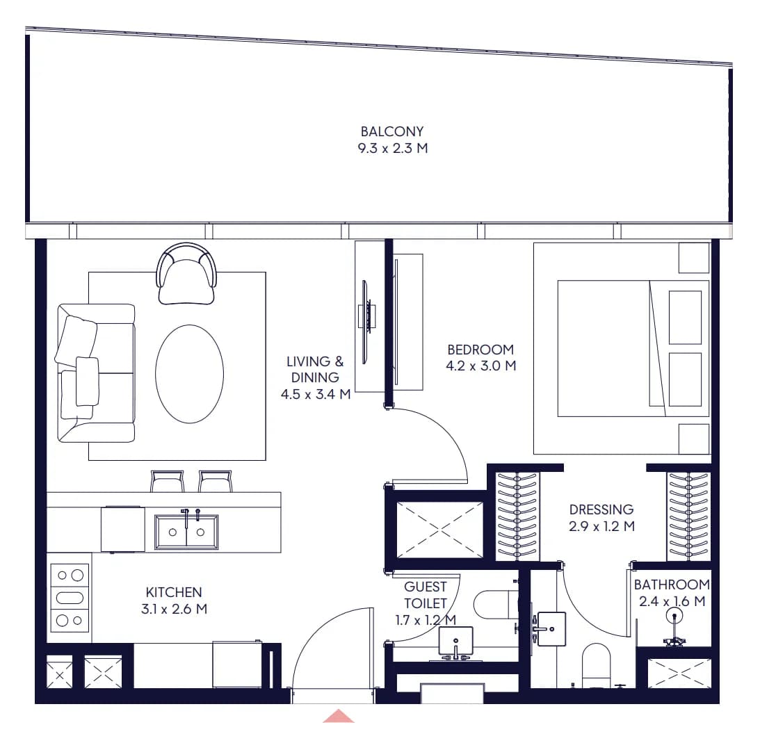 1 BR