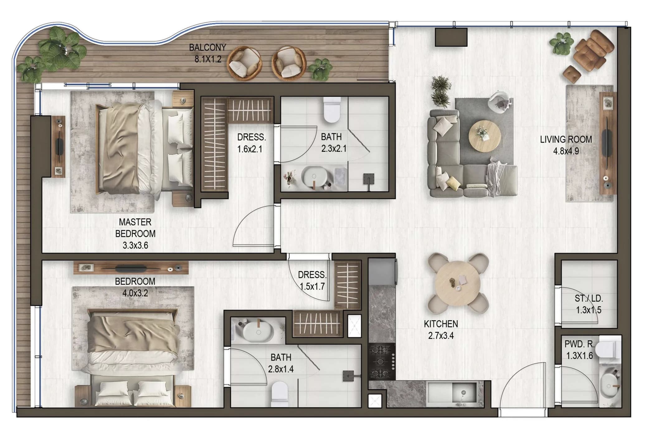 2 BR