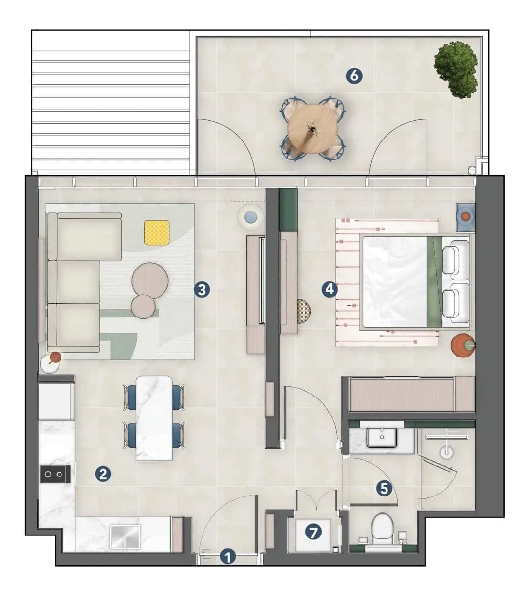 1 BR