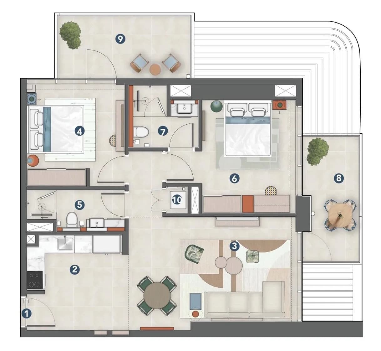 2 BR