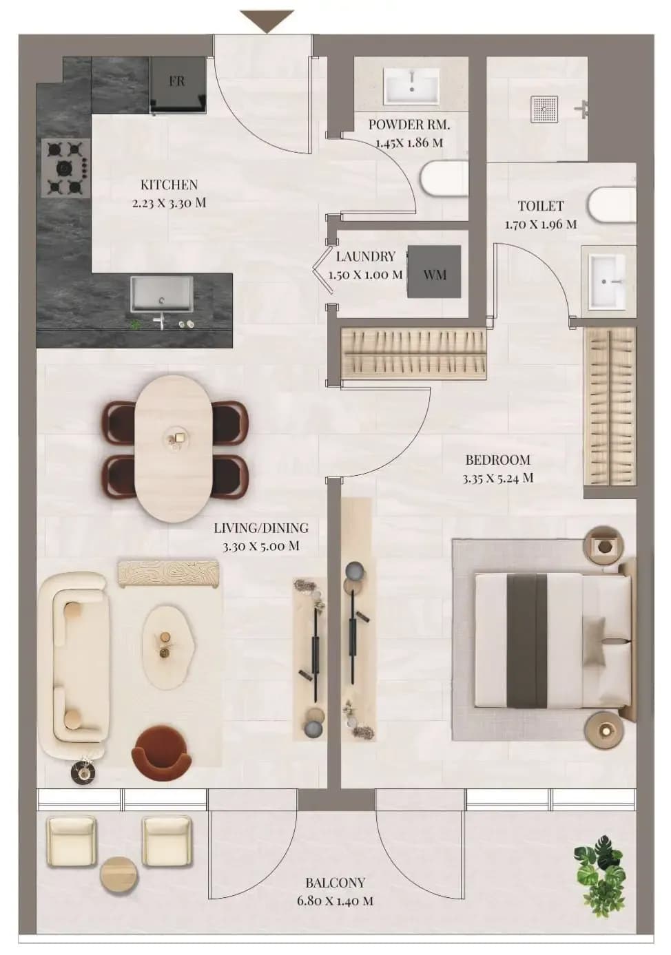 1 BR