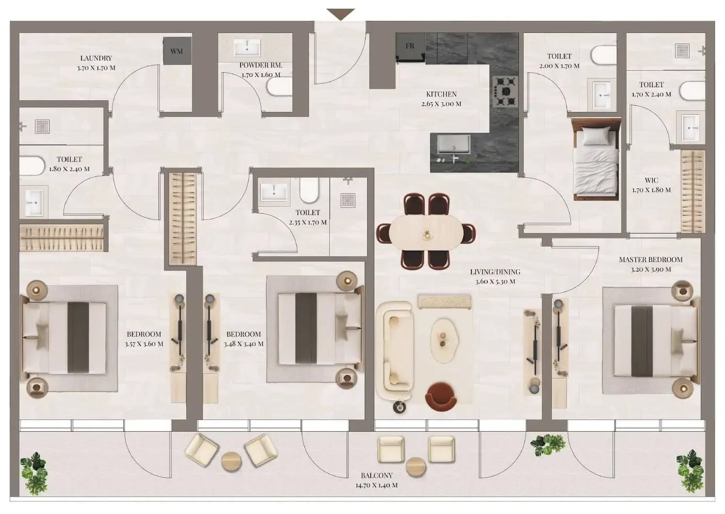 3 BR