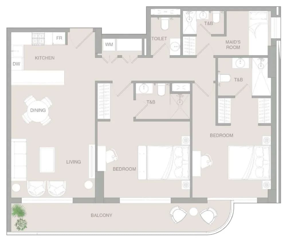 2 BR