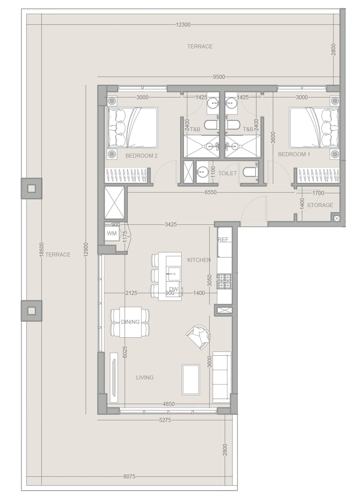 2 BR