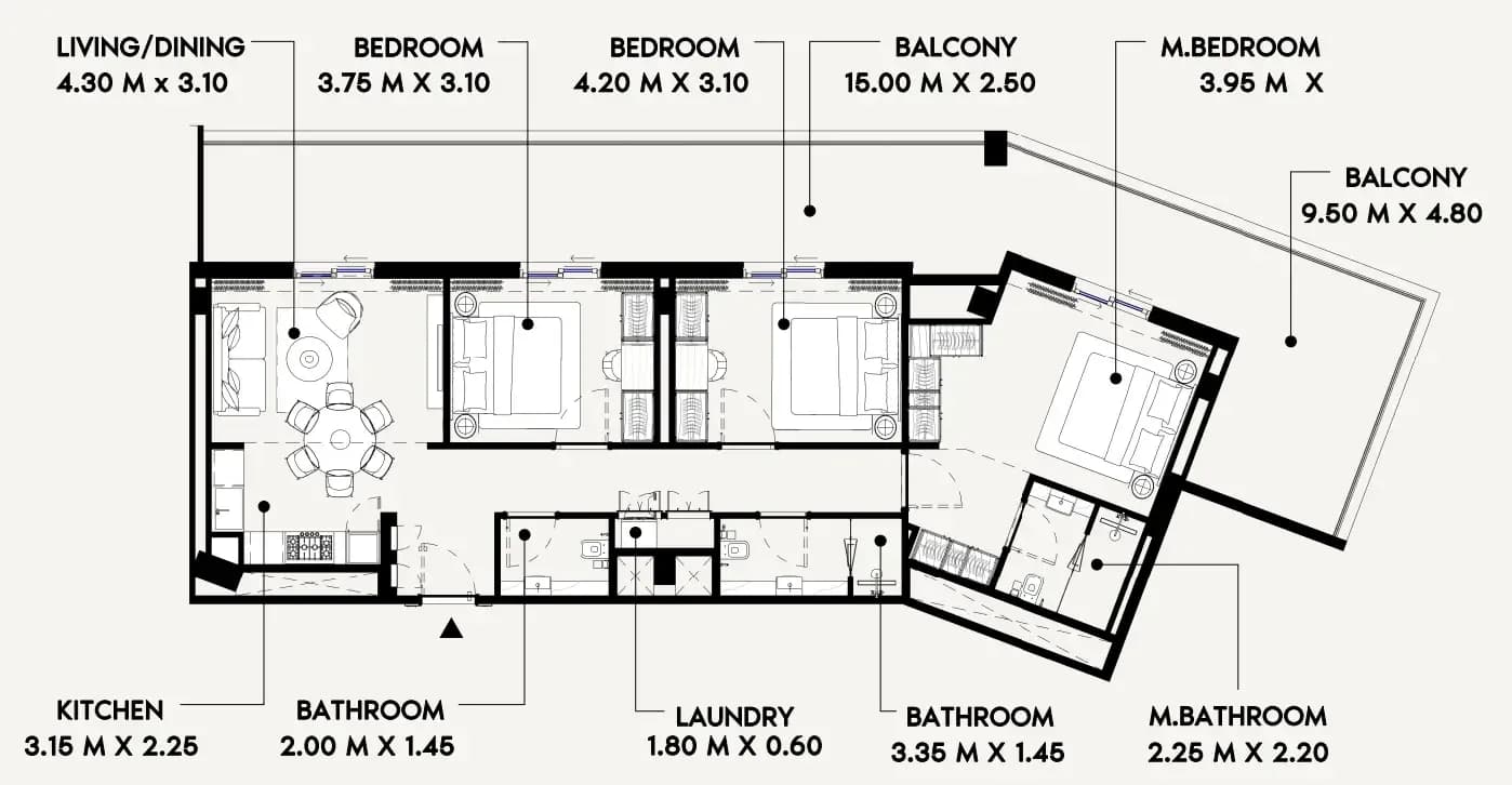 3 BR