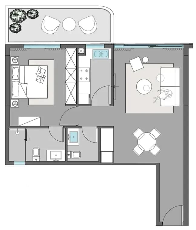 1 BR