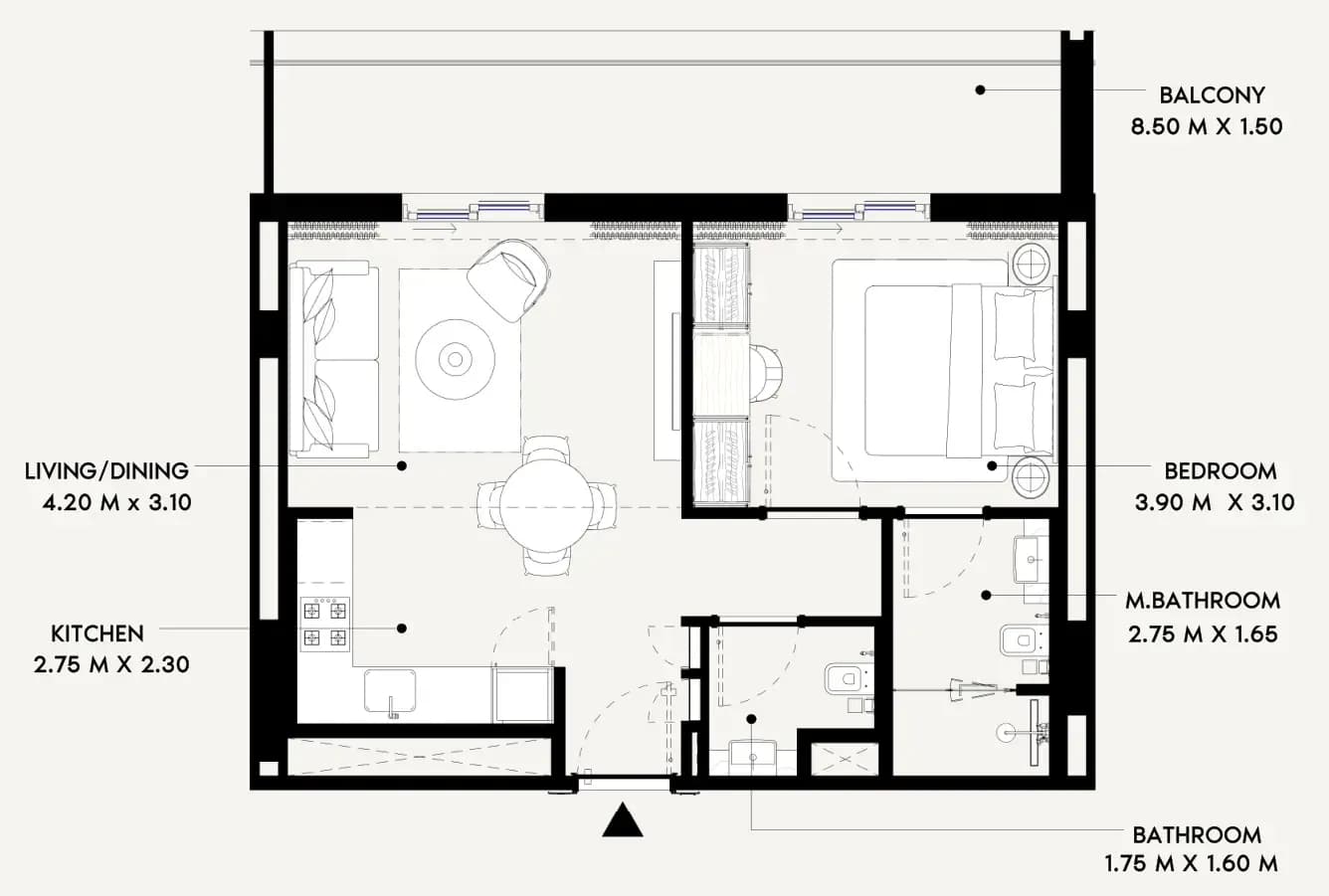 1 BR