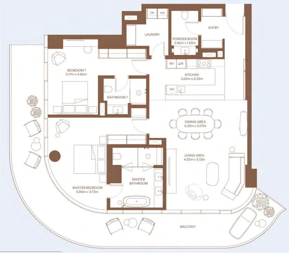 2 BR