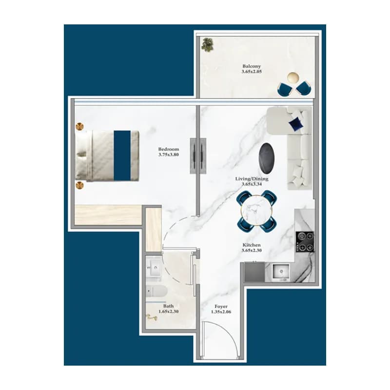 1 BR