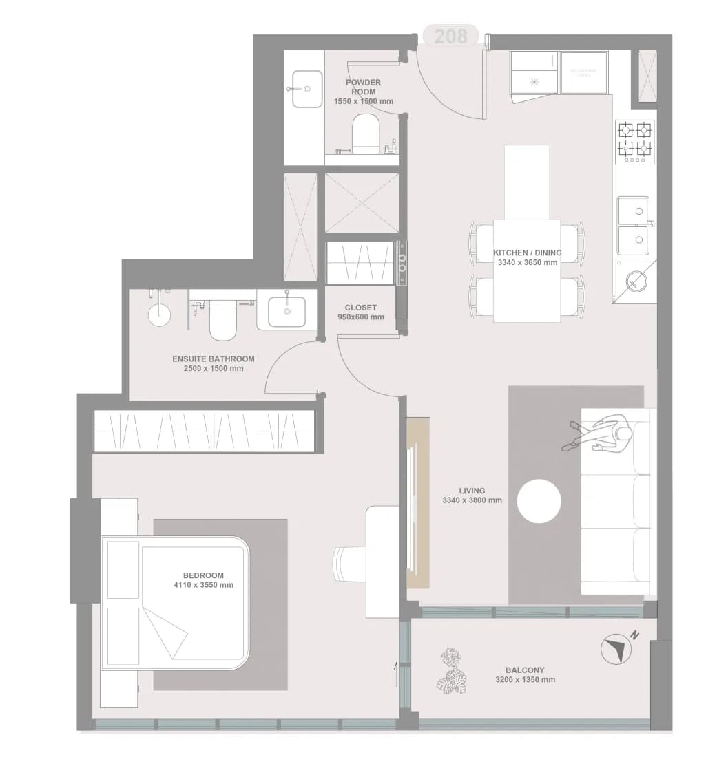 1 BR