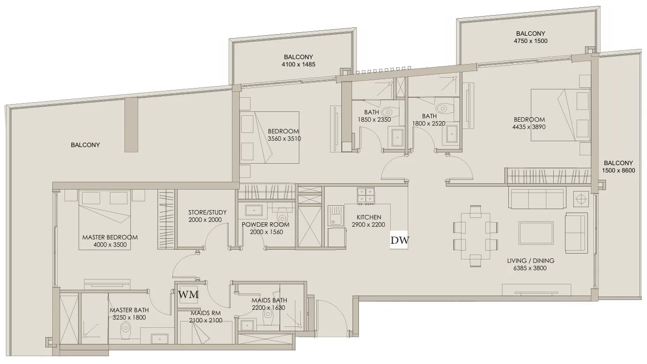 3 BR