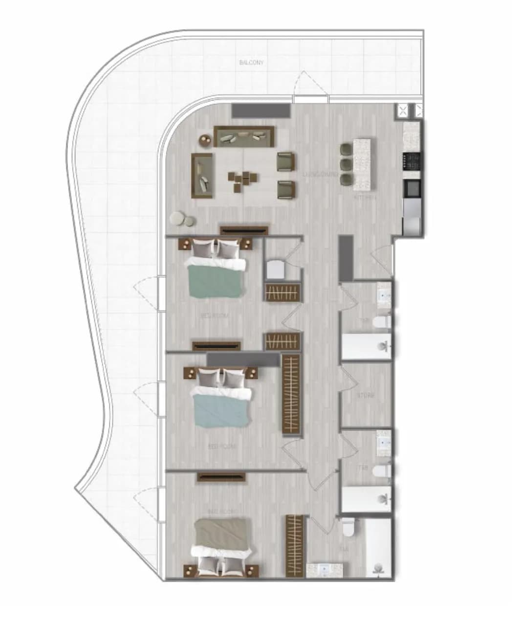 3 BR