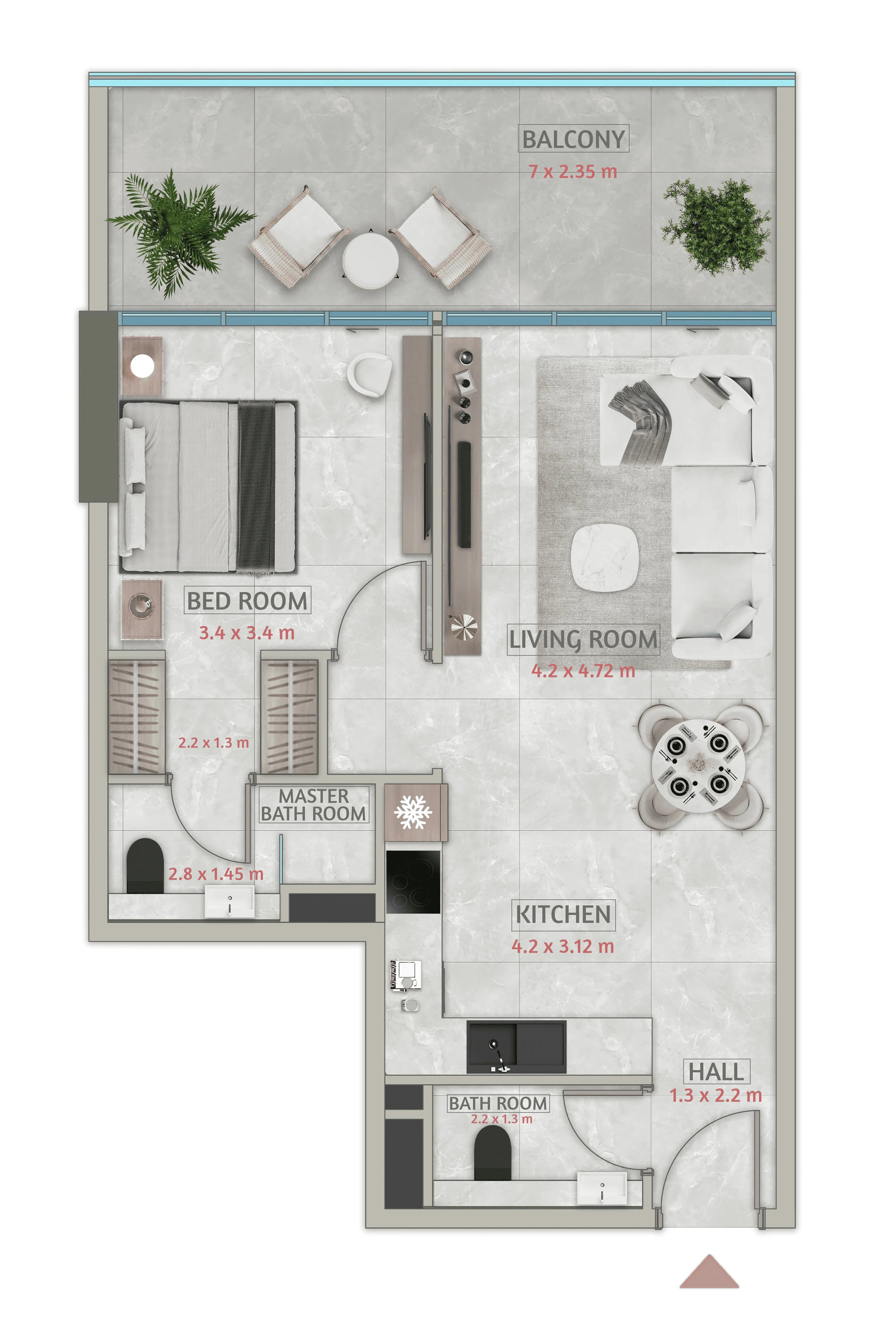 1 BR