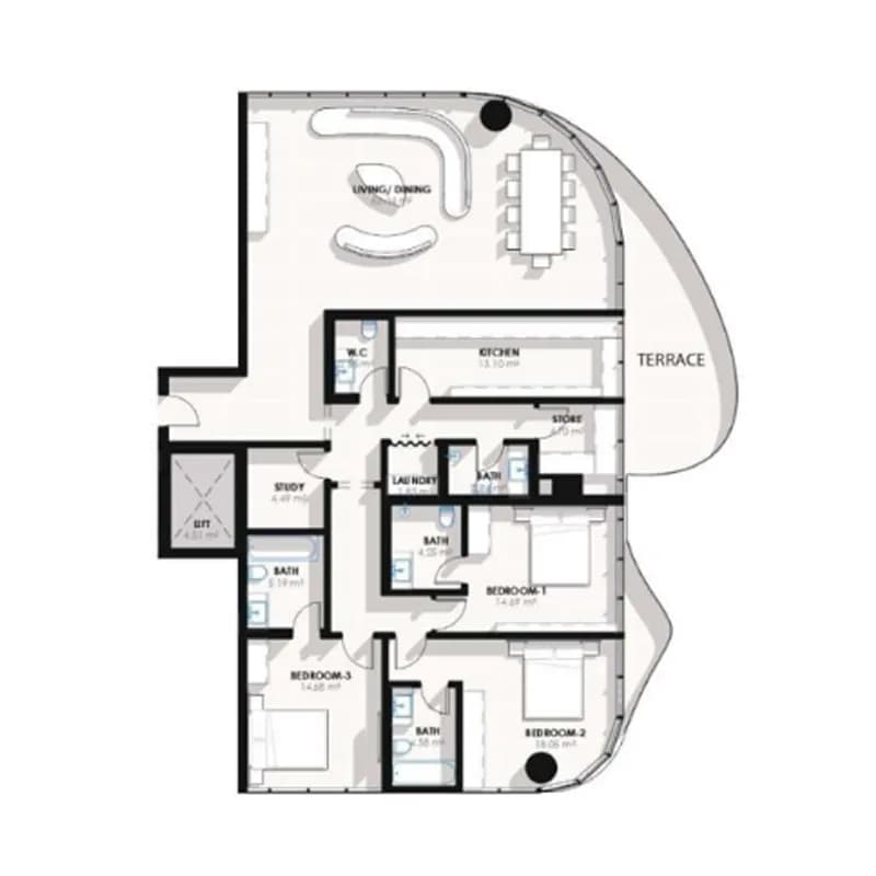 3 BR