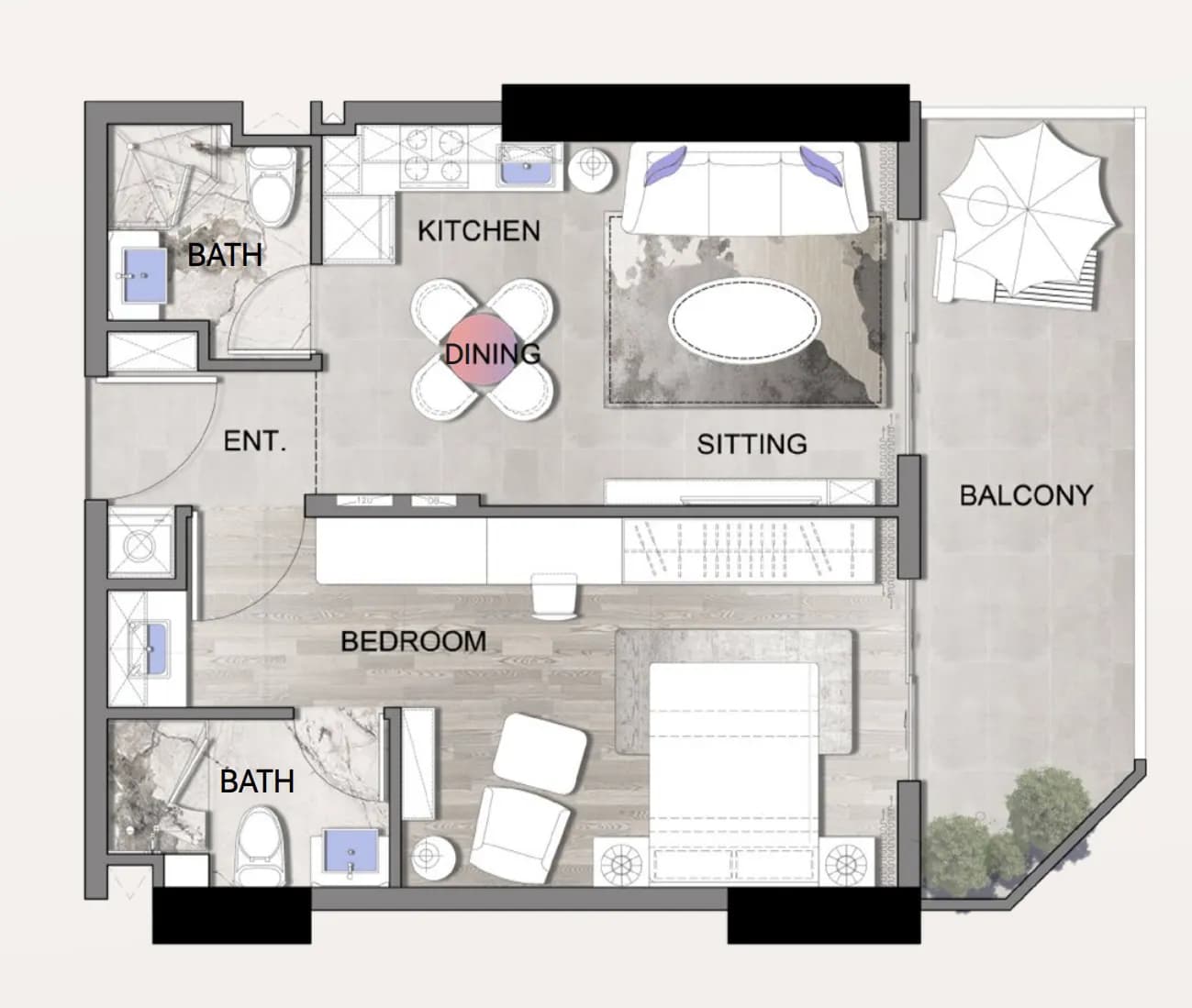 1 BR