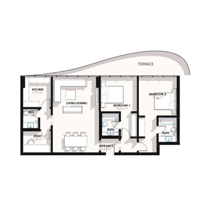 2 BR