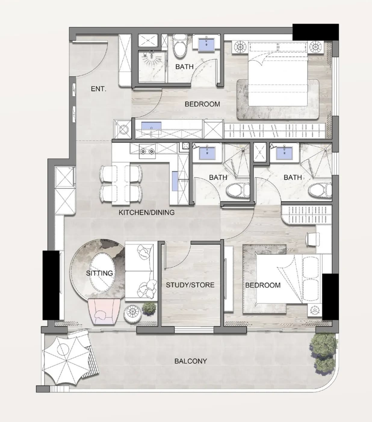 2 BR