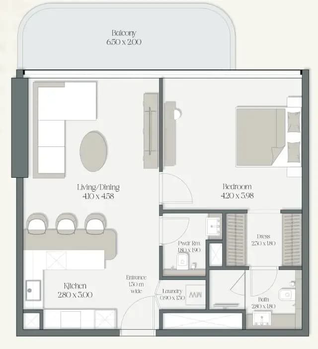 1 BR