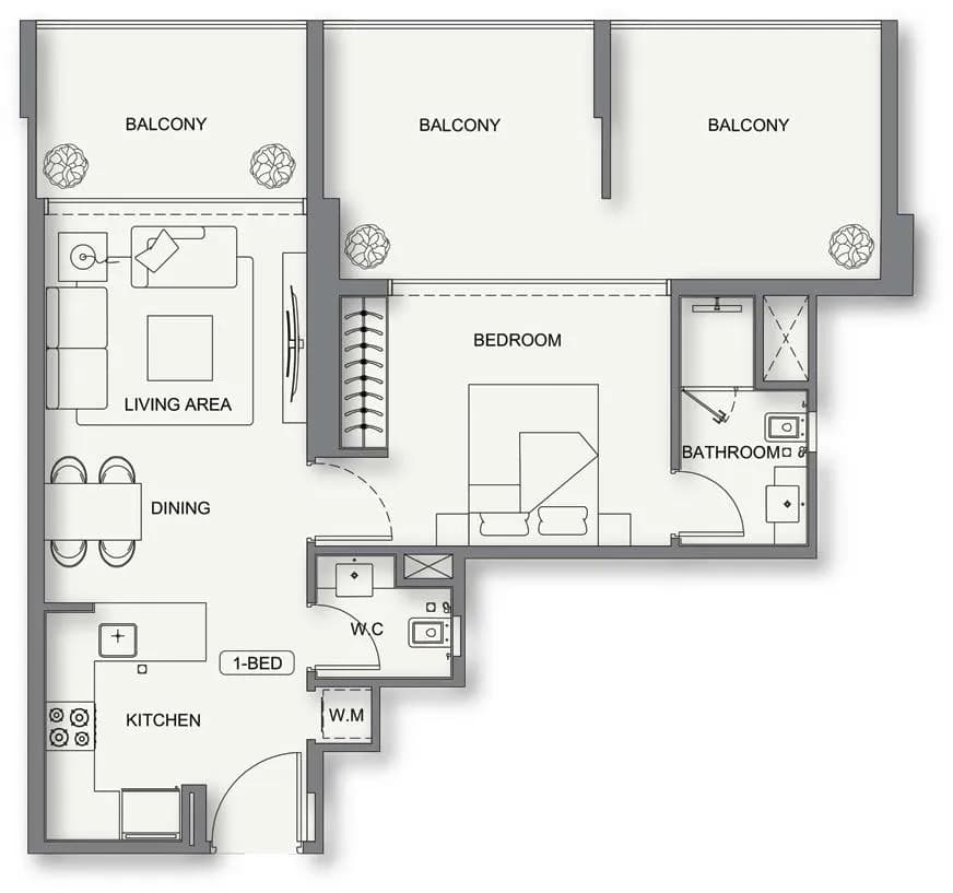 1 BR