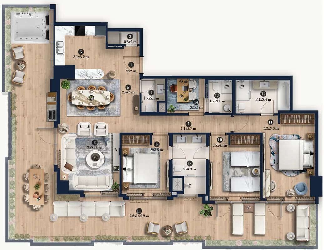 3 BR