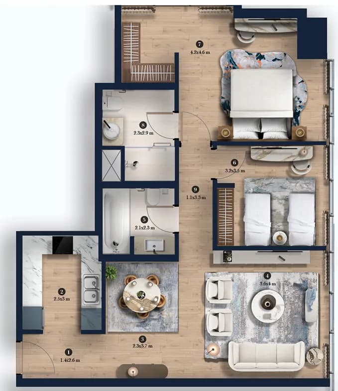 2 BR