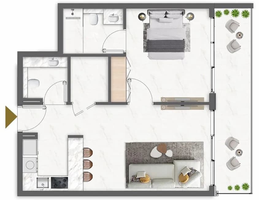 1 BR